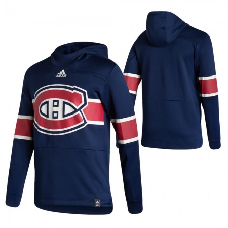 Herren Montreal Canadiens Blank 2020-21 Reverse Retro Pullover Hooded Sweatshirt